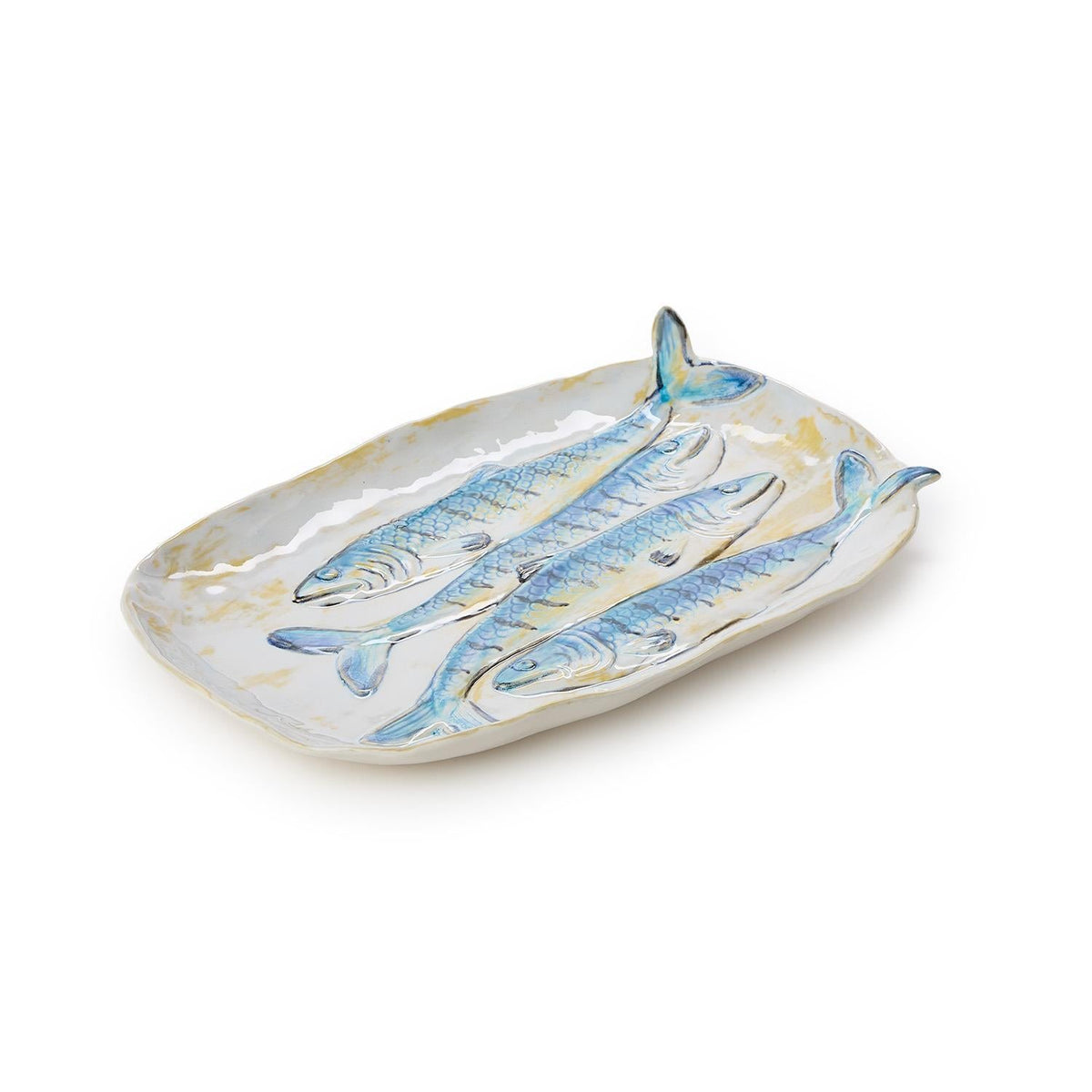Fish-Shaped Stoneware Appetizer Plates Set of 2 - Image 6
