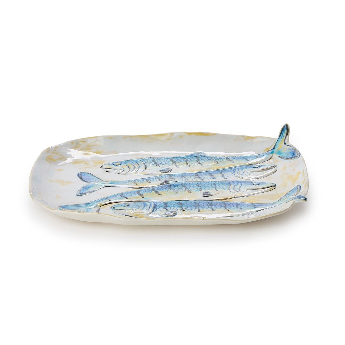 Fish-Shaped Stoneware Appetizer Plates Set of 2 - Image 7