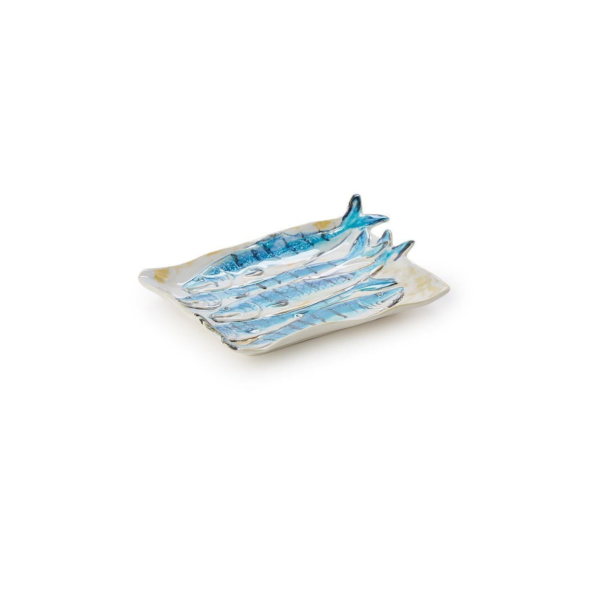 Fish-Shaped Stoneware Appetizer Plates Set of 2 - Image 8