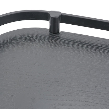 Oval Ash Wood Display Trays with Metal Rails Set of 2 - Image 8