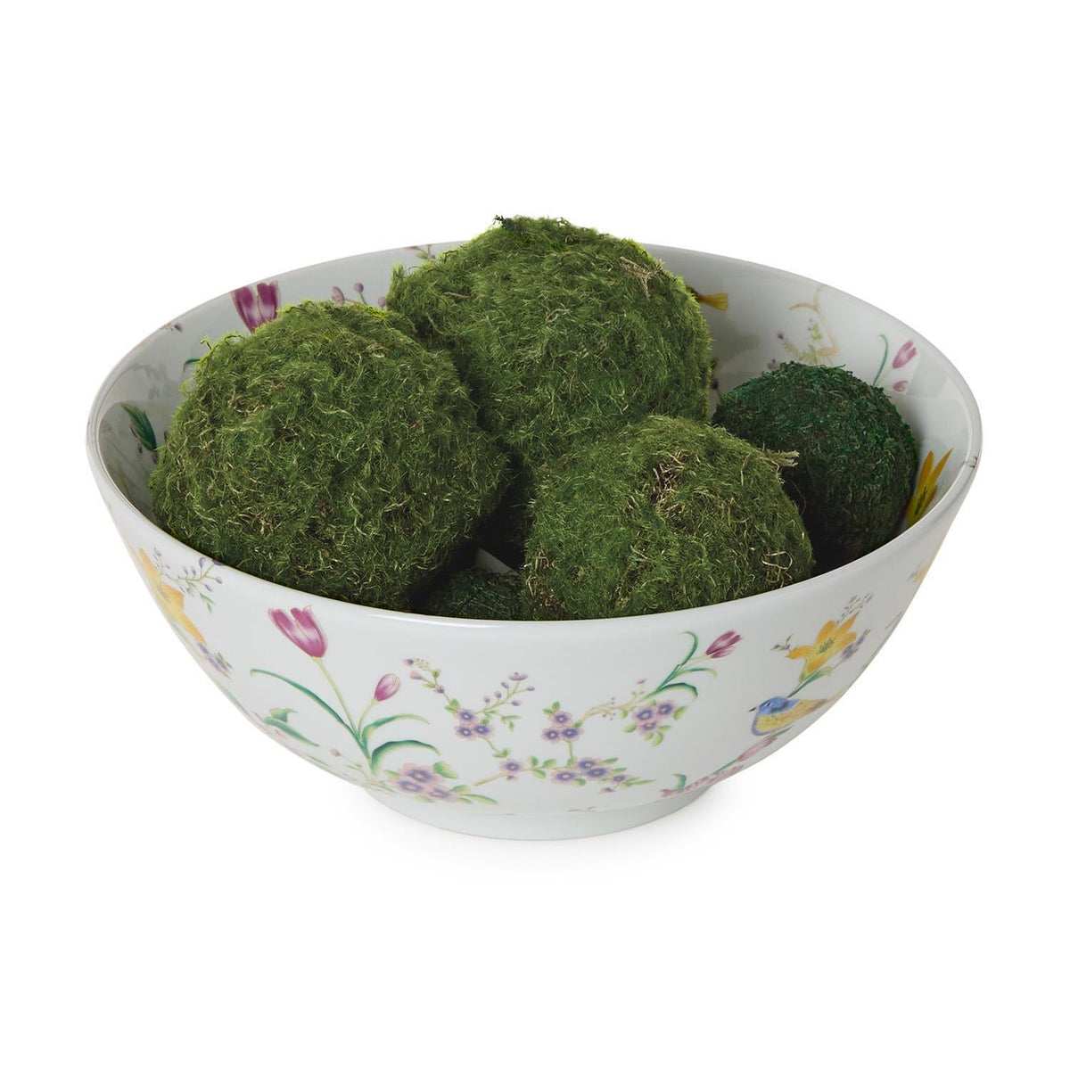 Bird and Blossom Chinoiserie Ceramic Decorative Bowl - Image 2