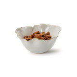 White Free-Form Ceramic Decorative Bowl