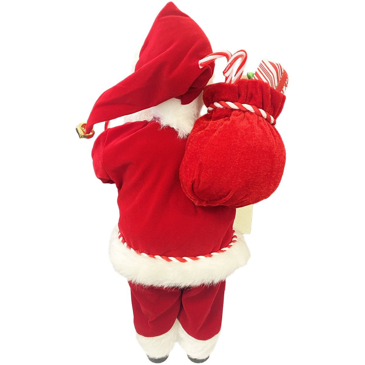 15-Inch Candy Cane Santa Holiday Figure - Image 2