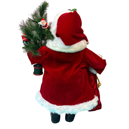 15-Inch Santa Delivery Figure with Gifts and Mini Tree - Image 3