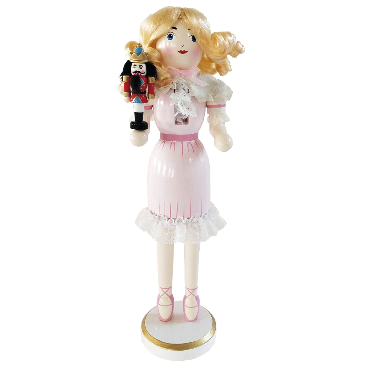 14-Inch Clara Holiday Nutcracker Figure - Image 1