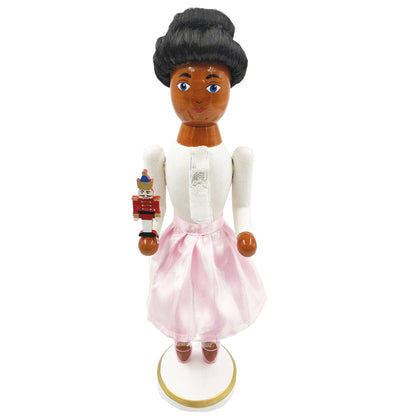 14-Inch Ballerina Nutcracker Figure in Pink Tutu - Image 1