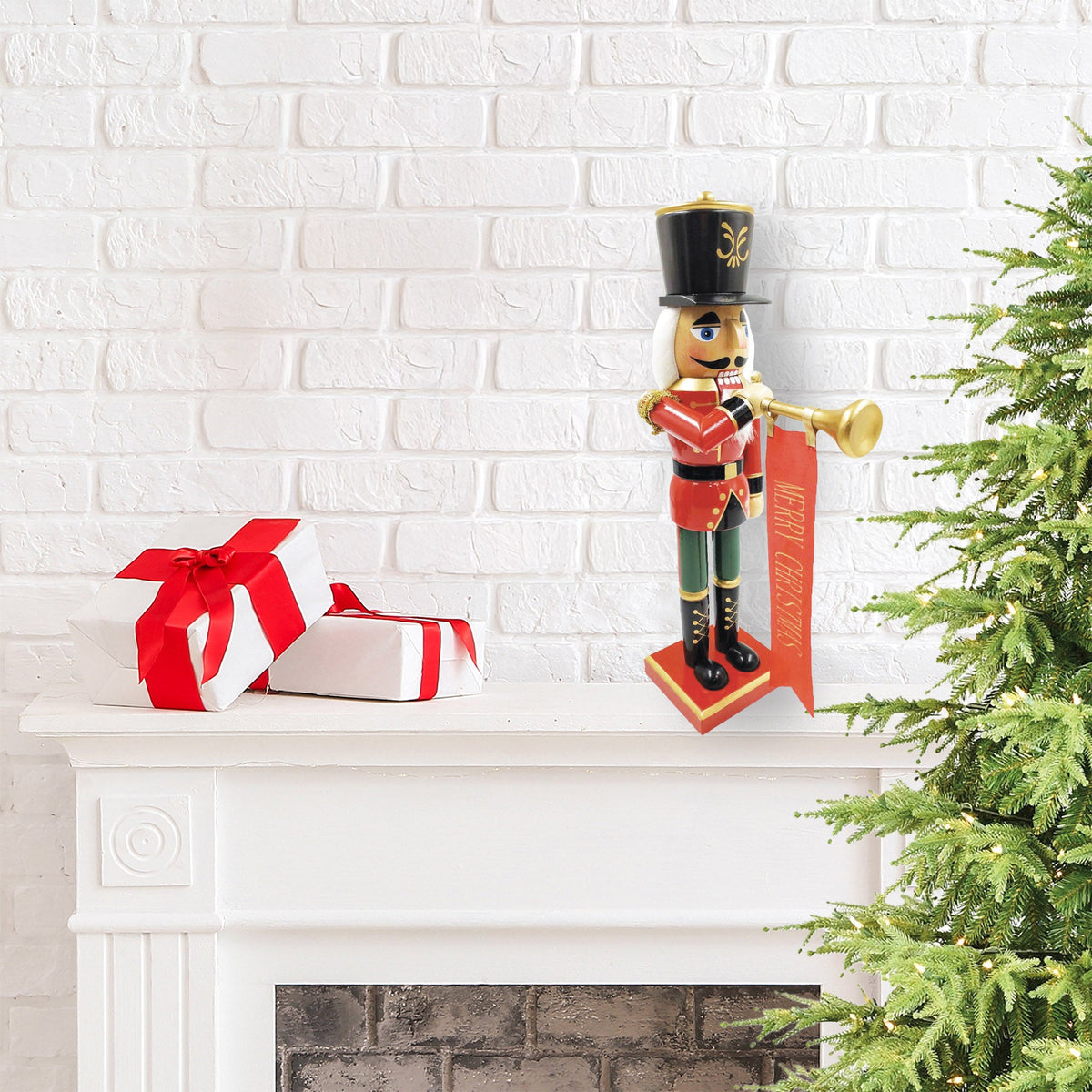 14-Inch Bugler Christmas Nutcracker Figure - Image 2