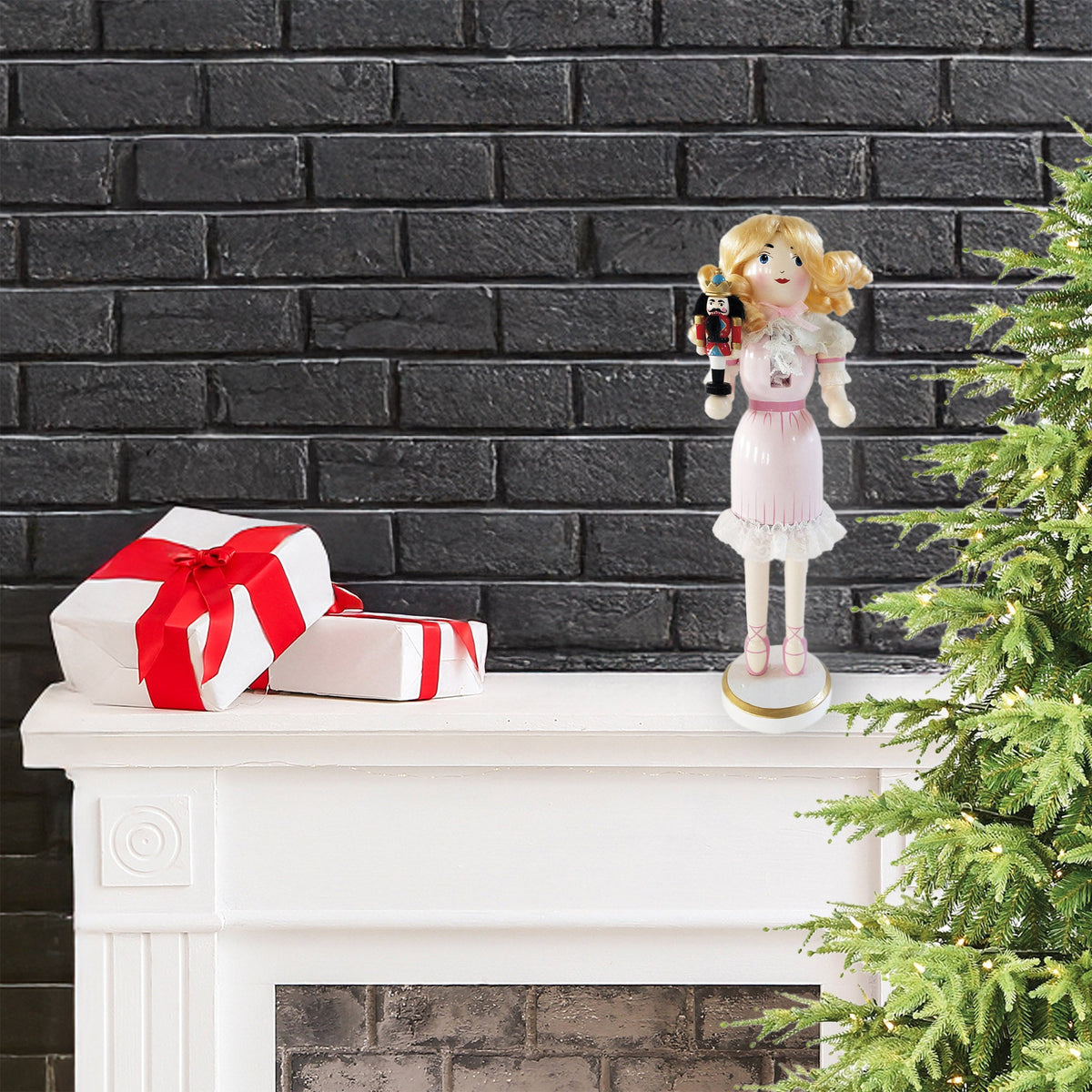 14-Inch Clara Holiday Nutcracker Figure - Image 2
