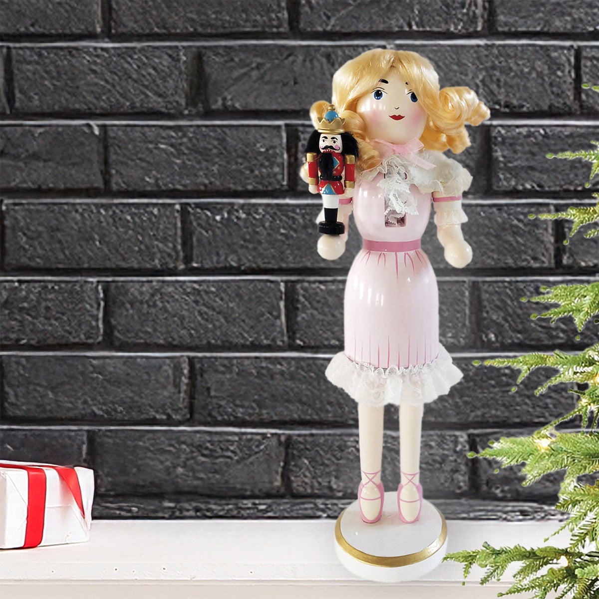 14-Inch Clara Holiday Nutcracker Figure - Image 3
